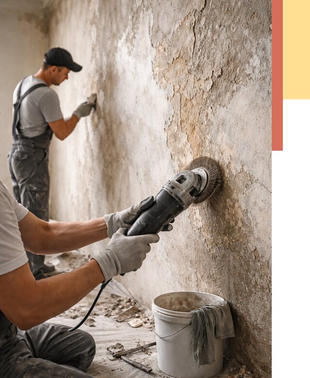 Снятие и удаление краски со стен в Усть-куте от 2162 руб. — ОТДЕЛОЧНИК-Утк