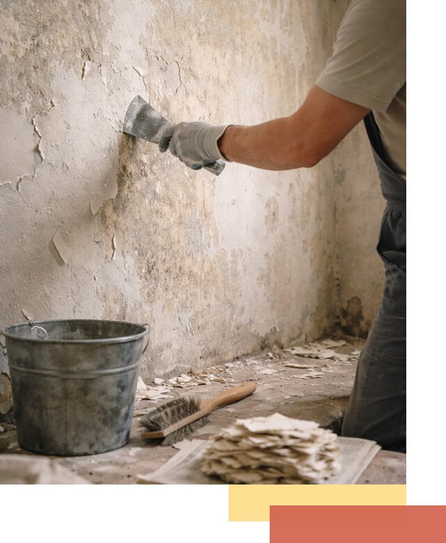 Удаление старой краски со стен в Усть-куте качественно и быстро