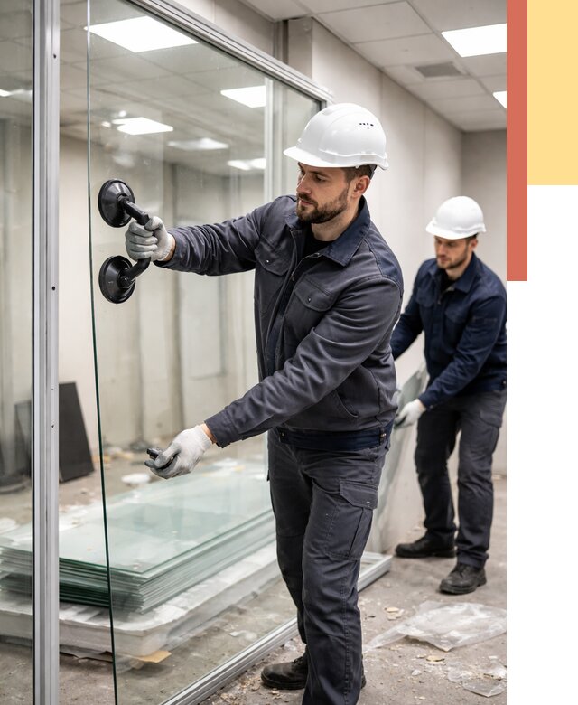 Демонтаж стеклянных перегородок в Усть-куте от 3295 руб. — быстро и недорого | ОТДЕЛОЧНИК-Утк