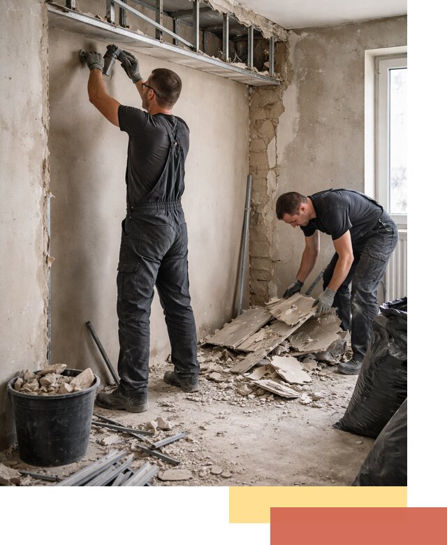 Демонтаж короба из гипсокартона в Усть-куте быстро и аккуратно