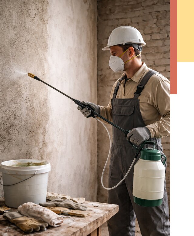 Антисептическая обработка стен в Усть-куте от 1236 руб. — быстро и недорого | ОТДЕЛОЧНИК-Утк