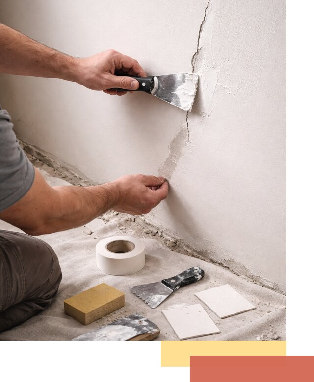 Заделка трещин и сколов в стенах и потолках в Усть-куте