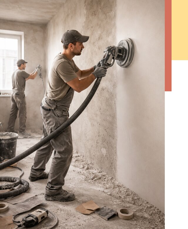 Шлифовка стен в Усть-куте от 1236 руб/м2 — быстро и недорого | ОТДЕЛОЧНИК-Утк