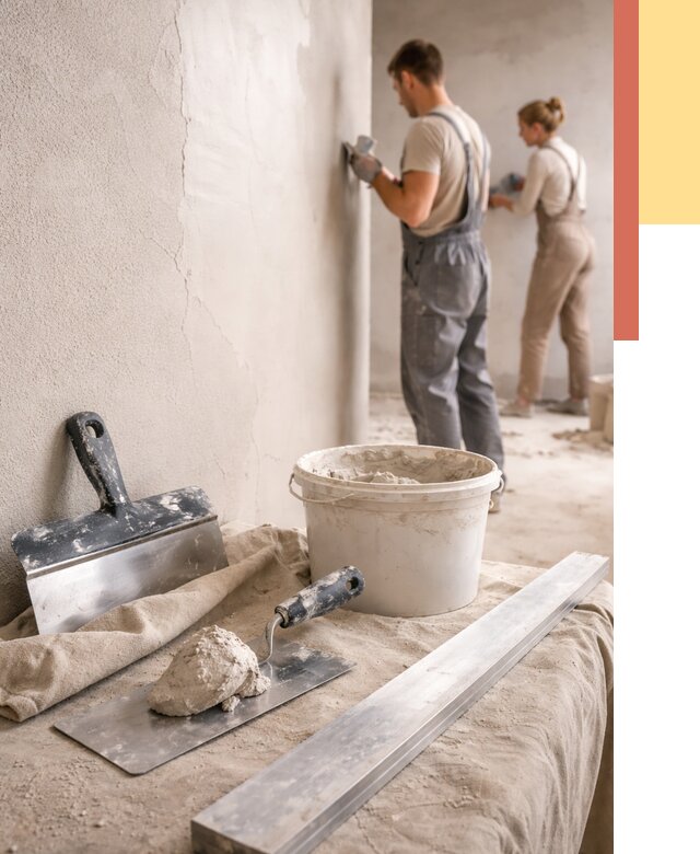 Штукатурка стен гипсовая в Усть-куте от 4634 руб/м2 — быстро и недорого | ОТДЕЛОЧНИК-Утк