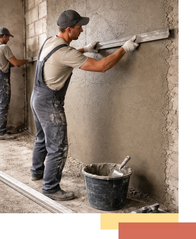 Штукатурка стен цементно-песчаная в Усть-куте профессионально