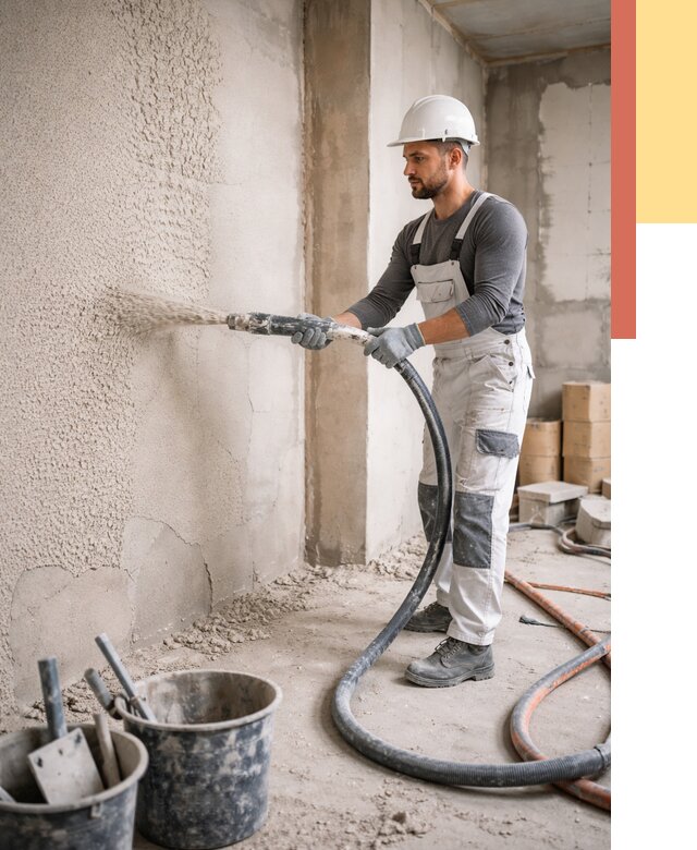 Машинная штукатурка стен в Усть-куте под ключ от 6693 руб./м2 | ОТДЕЛОЧНИК-Утк