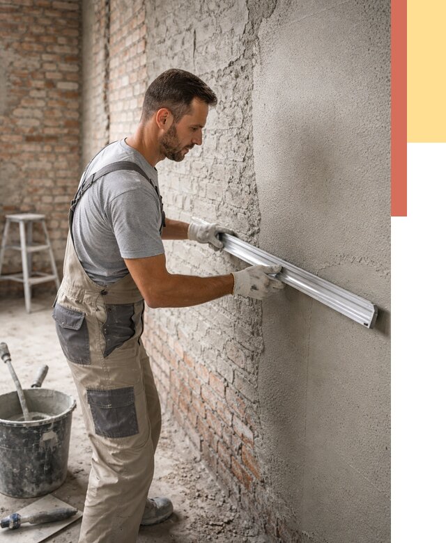 Штукатурка кирпичных стен в Усть-куте от 4634 руб/м2 — быстро и недорого | ОТДЕЛОЧНИК-Утк