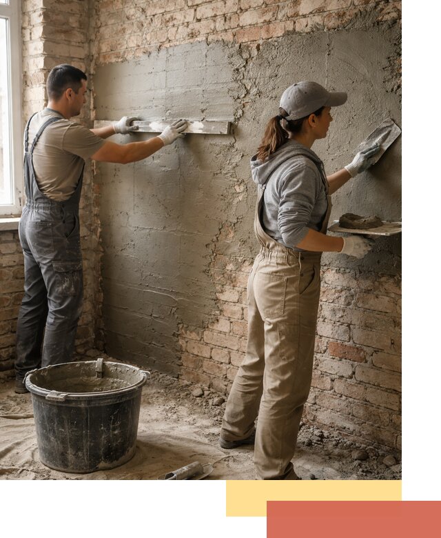 Штукатурка кирпичных стен в Усть-куте — качественно и надежно