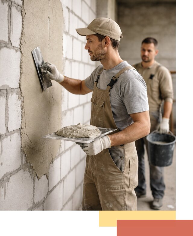 Штукатурка стен из газобетона в Усть-куте под ключ