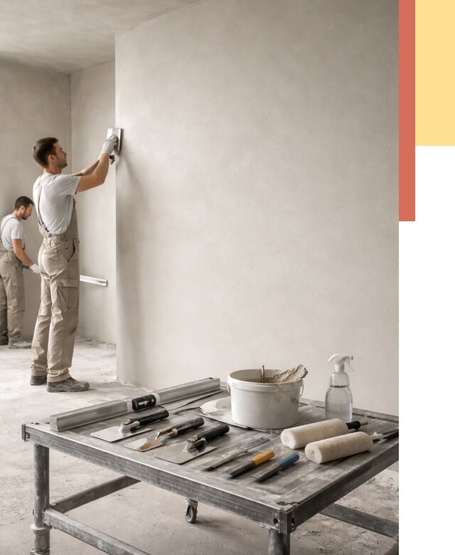 Штукатурка стен под покраску в Усть-куте от 4634 руб./м² — качественно и недорого | ОТДЕЛОЧНИК-Утк