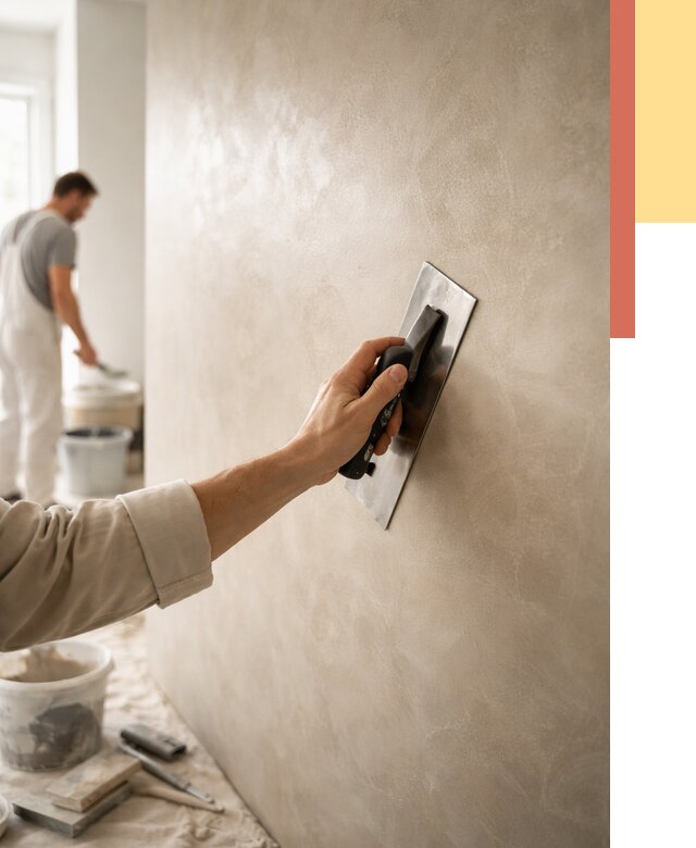 Венецианская штукатурка в Усть-куте от 3604 руб/м² — нанесение стен под ключ | ОТДЕЛОЧНИК-Утк