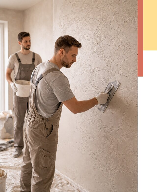 Фактурная штукатурка стен в Усть-куте от 4325 руб./м² — заказать под ключ | ОТДЕЛОЧНИК-Утк