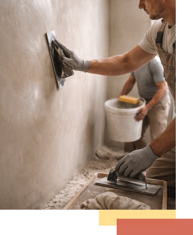 Нанесение марокканской штукатурки таделакт в Усть-куте