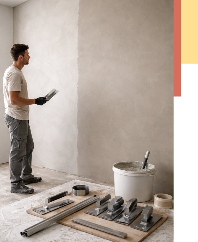 Нанесение микроцемента на стены в Усть-куте от 3295 руб./м2 под ключ | ОТДЕЛОЧНИК-Утк