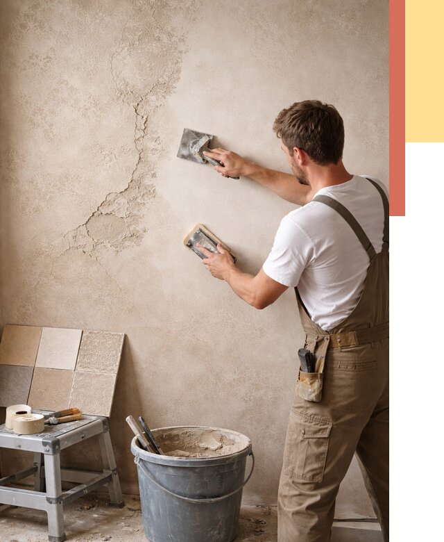 Ремонт декоративной штукатурки в Усть-куте от 4634 руб. под ключ | ОТДЕЛОЧНИК-Утк