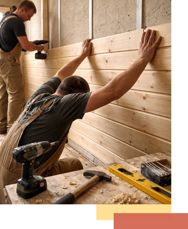 Монтаж деревянной вагонки на стены в Усть-куте быстро и качественно