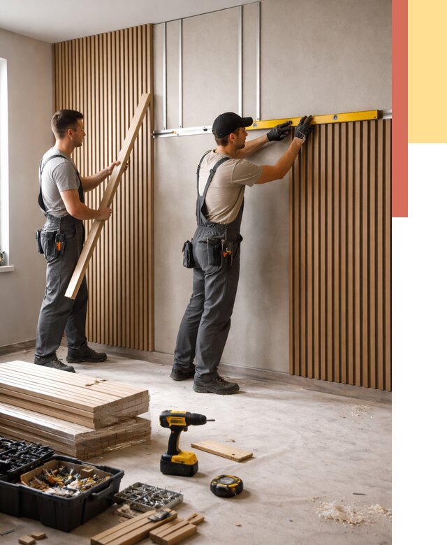 Монтаж реечных панелей на стены в Усть-куте от 1236 руб. — быстро и недорого | ОТДЕЛОЧНИК-Утк