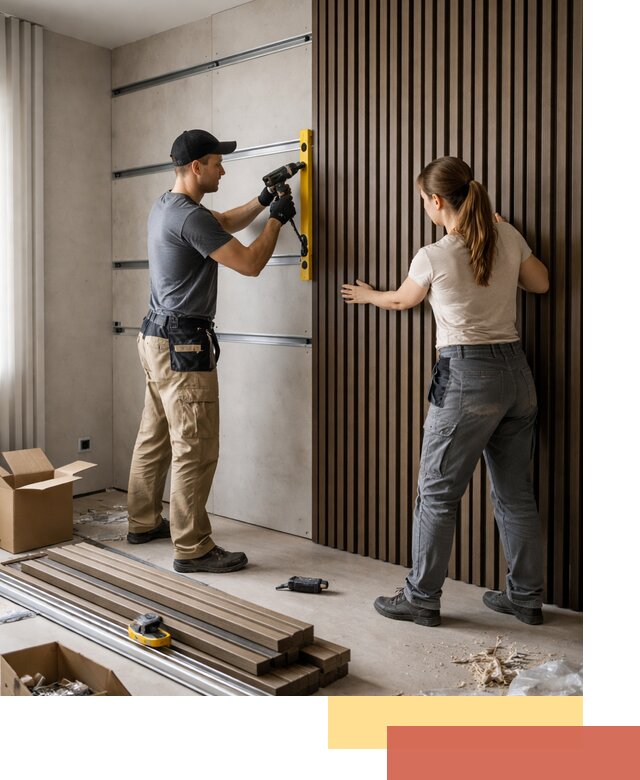 Монтаж реечных панелей на стены в Усть-куте