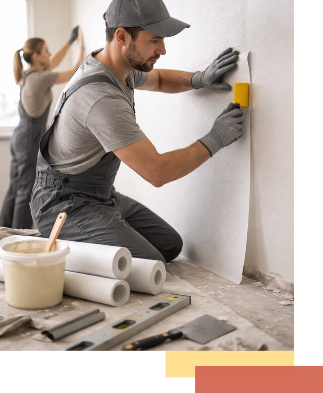 Поклейка стеклообоев профессионально в Усть-куте