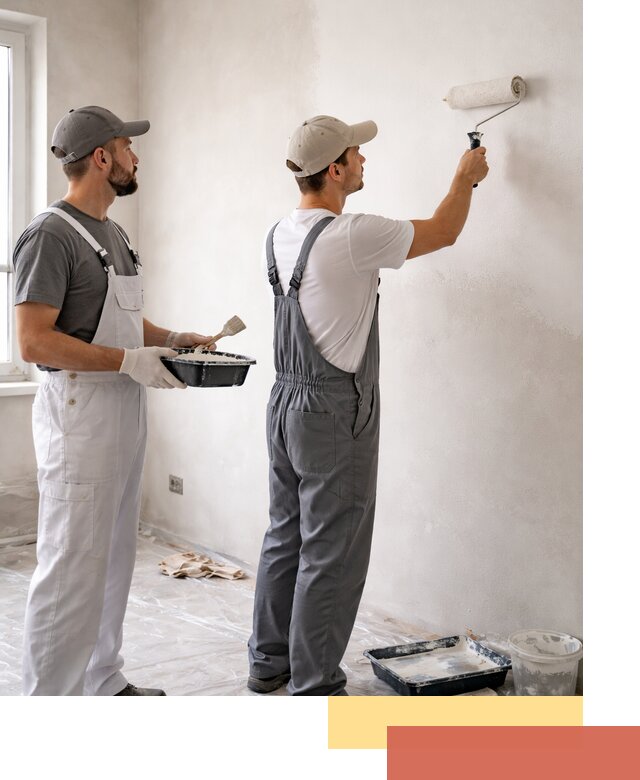 Покраска стен водоэмульсионной краской в Усть-куте