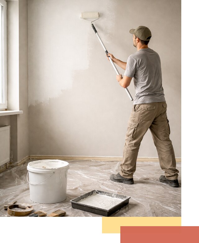 Покраска стен латексной краской в Усть-куте качественно и быстро