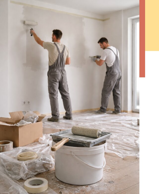 Покраска стен в квартире в Усть-куте от 2574 руб/м2 — быстро и недорого | ОТДЕЛОЧНИК-Утк