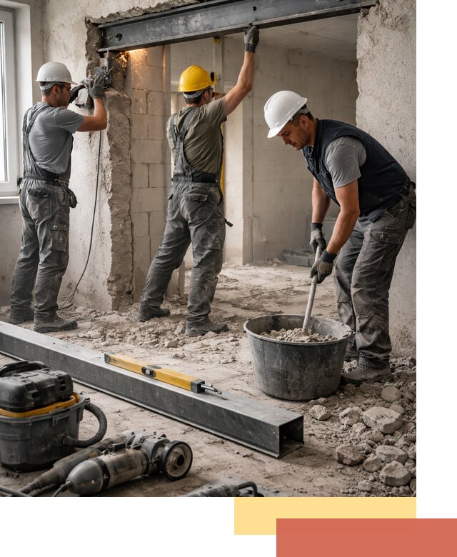 Создание проемов в стенах и несущих конструкциях в Усть-куте