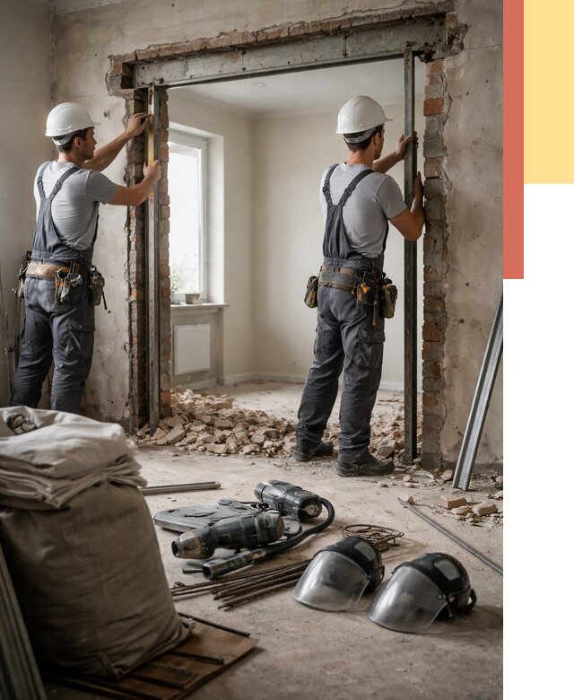 Расширение дверного проема в Усть-куте от 12871 руб. под ключ | ОТДЕЛОЧНИК-Утк