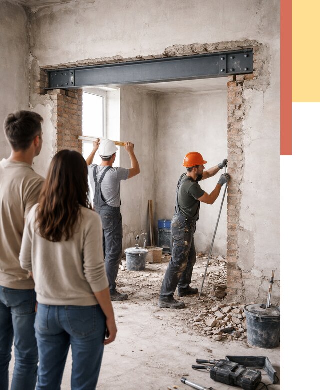 Усиление проема в стене в Усть-куте от 9782 руб. — усиление дверного проема металлоконструкцией | ОТДЕЛОЧНИК-Утк