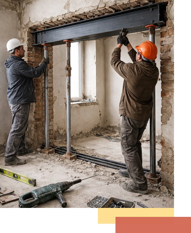 Усиление проема в стене в Усть-куте для расширения и безопасности