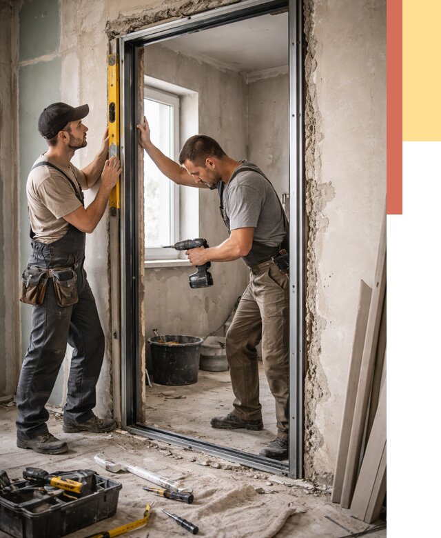 Закладка дверного проема в Усть-куте от 3604 руб. — быстро и недорого | ОТДЕЛОЧНИК-Утк