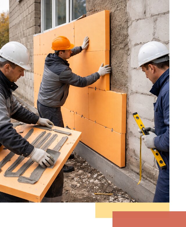 Утепление фасада пеноплексом под ключ в Усть-куте