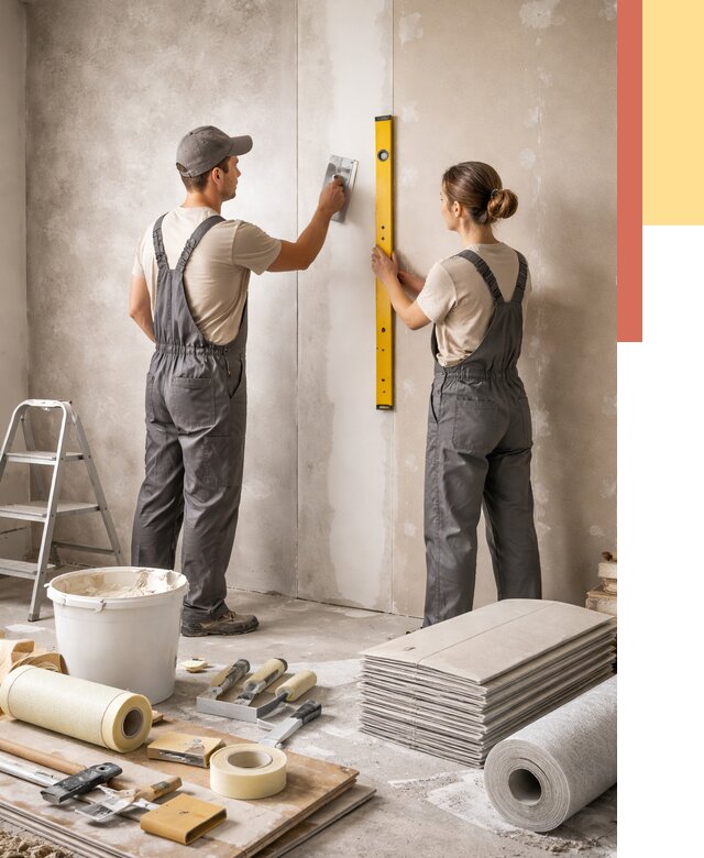 Отделка стен в Усть-куте от 1545 руб/м² — недорого, быстро, под ключ | ОТДЕЛОЧНИК-Утк