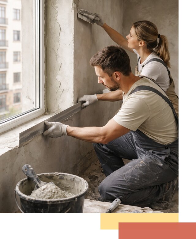 Штукатурка откосов дверей и окон профессионально в Усть-куте