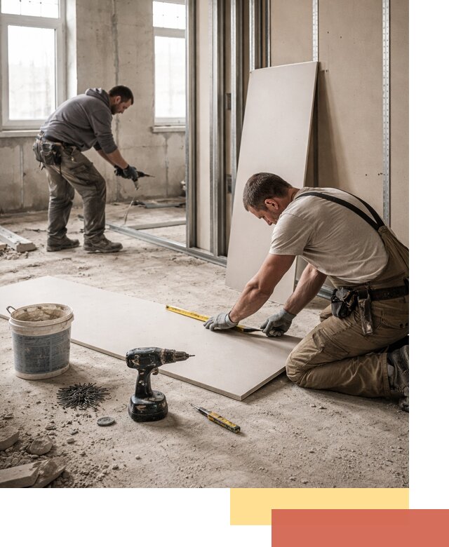 Кладка перегородок из ПГП под ключ в Усть-куте