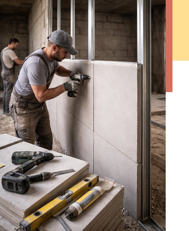 Кладка влагостойких перегородок ПГП в Усть-куте от 1236 руб. под ключ | ОТДЕЛОЧНИК-Утк