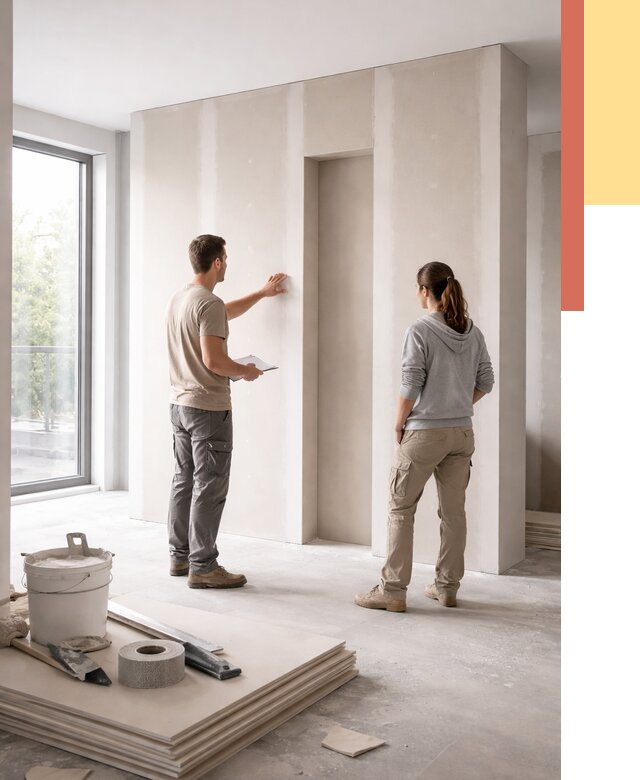 Зонирующая перегородка из гипсокартона в Усть-куте от 2883 руб. под ключ | ОТДЕЛОЧНИК-Утк