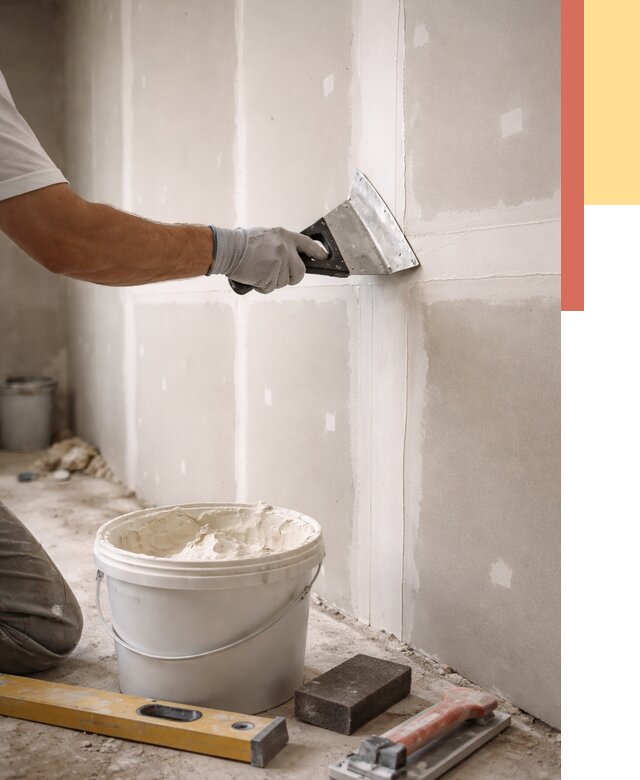 Шпаклевка перегородок из гипсокартона в Усть-куте от 2574 руб. — услуги ОТДЕЛОЧНИК-Утк