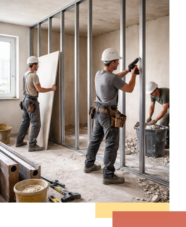 Перенос гипсокартонной перегородки в Усть-куте профессионально и быстро