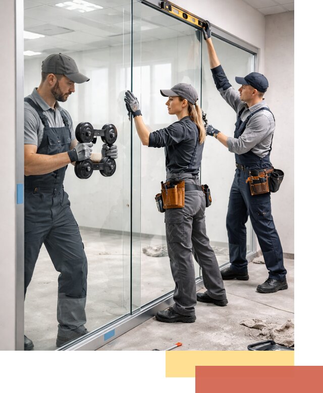 Профессиональный монтаж стеклянных перегородок в Усть-куте