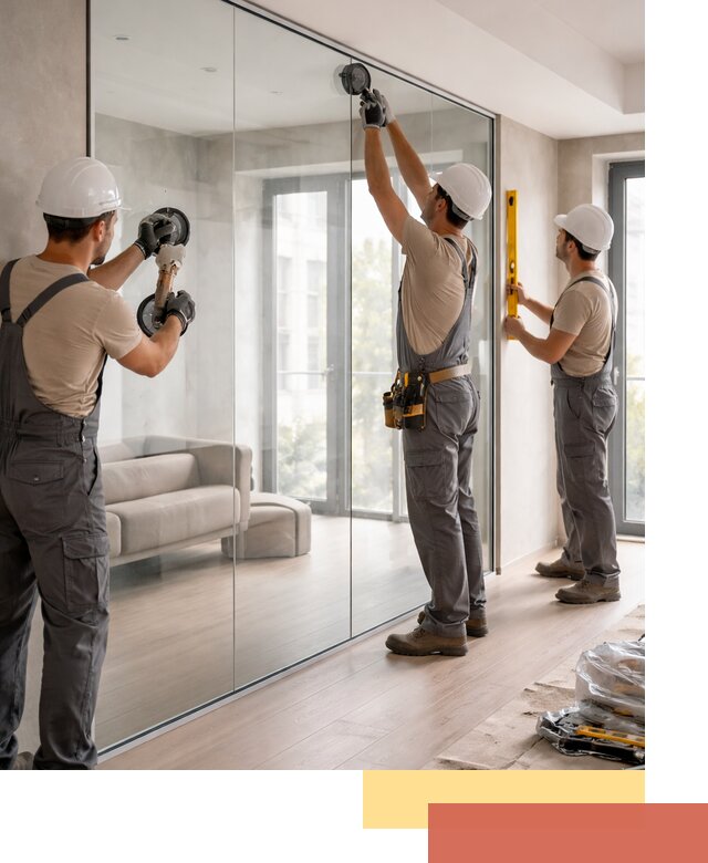 Перегородки из закаленного стекла в Усть-куте для офисов и квартир