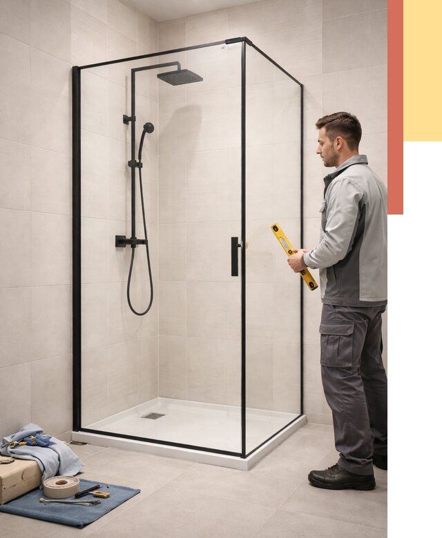 Стеклянные перегородки для душа в Усть-куте от 12871 руб. | Монтаж под ключ — ОТДЕЛОЧНИК-Утк