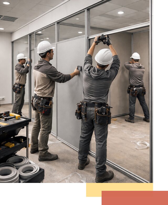 Мобильные офисные перегородки под ключ в Усть-куте