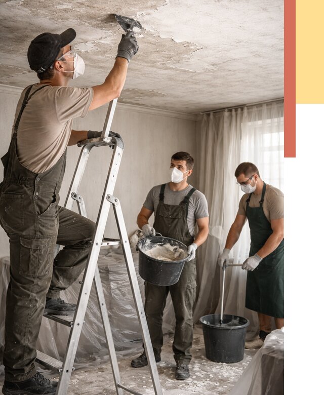 Удаление побелки с потолка в Усть-куте от 2574 руб. быстро и недорого | ОТДЕЛОЧНИК-Утк