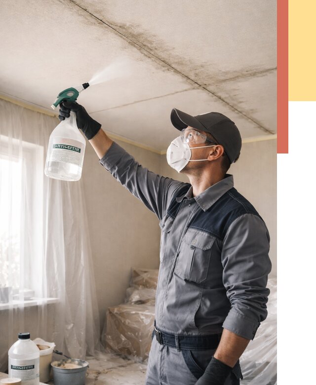 Антисептическая обработка потолка в Усть-куте от 2574 руб. | ОТДЕЛОЧНИК-Утк