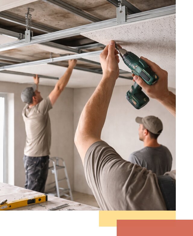 Монтаж акустического потолка в Усть-куте под ключ