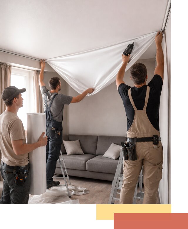 Монтаж сатинового натяжного потолка в Усть-куте качественно и быстро