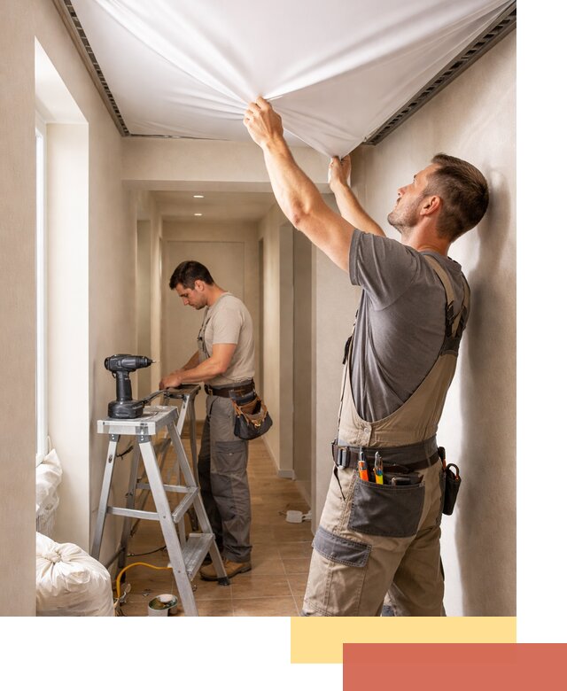 Монтаж натяжного потолка в прихожей в Усть-куте