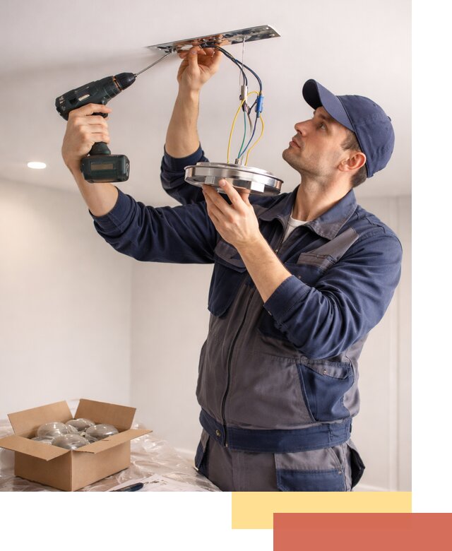 Установка люстры в натяжной потолок в Усть-куте