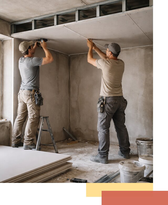 Короб из гипсокартона на потолке под ключ в Усть-куте